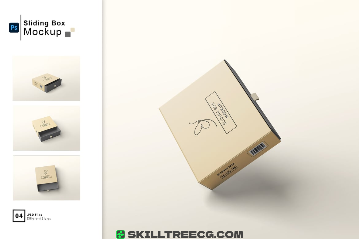 High Quality Gift Box Mockup（213282）-技能树